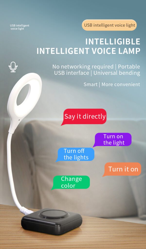 Flexible Portable USB Smart Voice Control LED Light